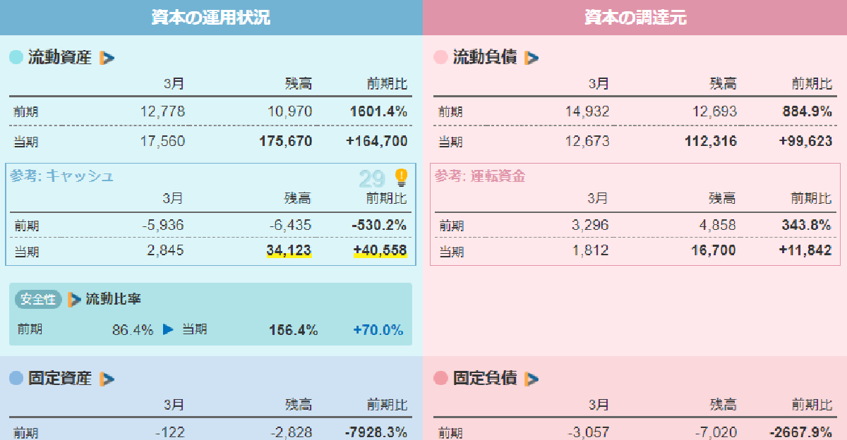 モニタリング（資金・資産ダイジェスト）